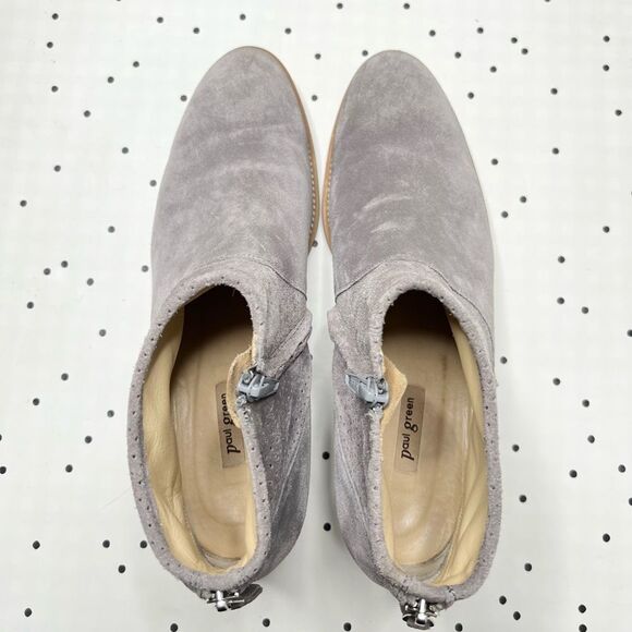 🌱 Paul Green 🌱 Addison short booties boot suede beige light brown like new 9,5 - Picture 5 of 12